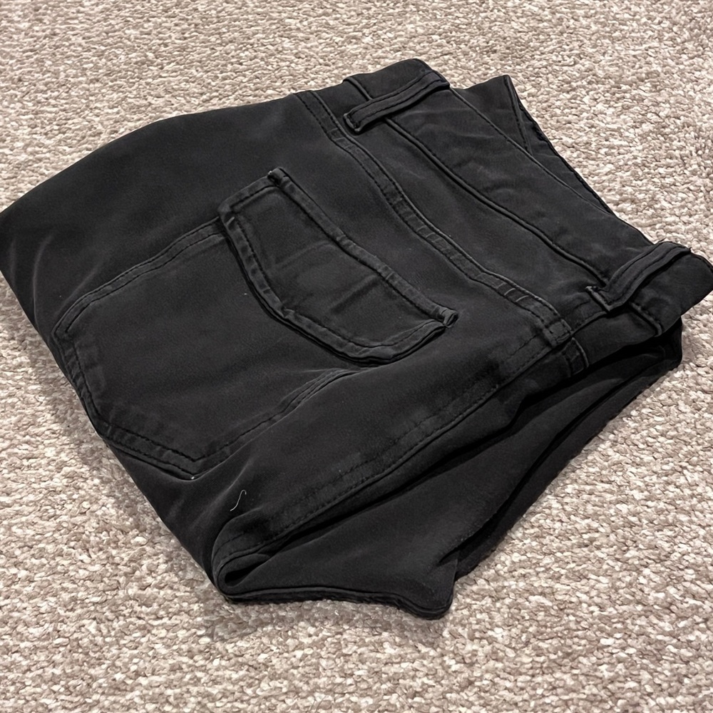 Black skinny cargo pants